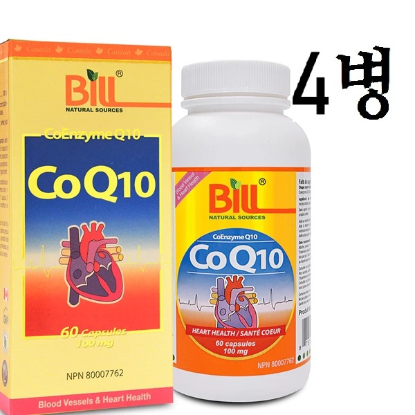 CoEnzyme Q10 100mg 60정(심장 고혈압)  4병